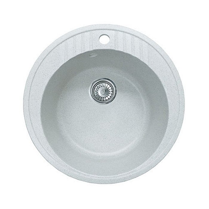 Мойка кухонная композитная GRANFEST Rondo GF-R520 (d520) Серый 310 круглая — фото 1