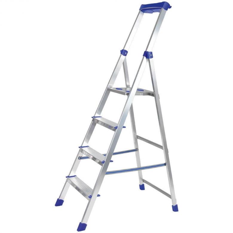 Стремянка 4 ступени (NIKA) /широкие ступени h-845мм/