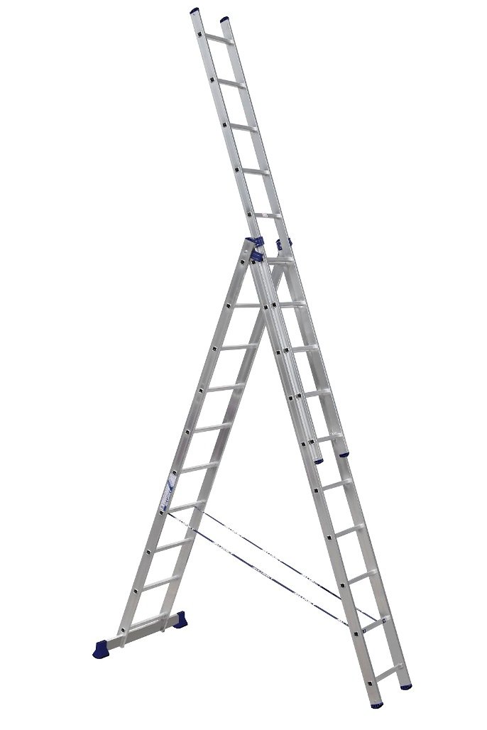 Лестница 3х 8 (ALUMET) /секция 2,24/3,63/5,04м вес 10,7кг нагрузка 150кг/ — фото 1
