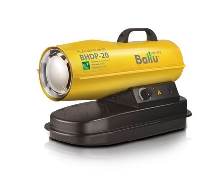 Нагреватель дизельный BHDP-20 (Ballu) /20 кВт, поток 590 м3/ч, расход 1,6 кг/ч; бак 12 л; масса 10 кг/ — фото 1