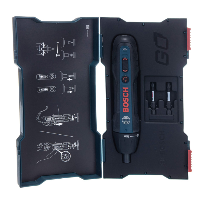 Отвертка аккумуляторная Go 2 (BOSCH) /3,6В; 5,0Нм; 1х1,5Ач.; 360об/мин., шестигранник 1/4