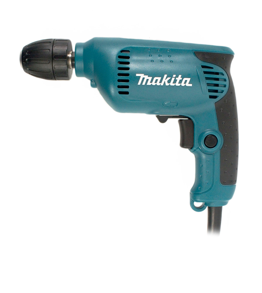 Дрель 6413 (MAKITA) /450Вт, 0-3000об/мин, бзп d10мм, 1,3кг/ — фото 1