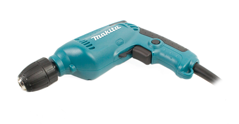 Дрель 6413 (MAKITA) /450Вт, 0-3000об/мин, бзп d10мм, 1,3кг/ — фото 2