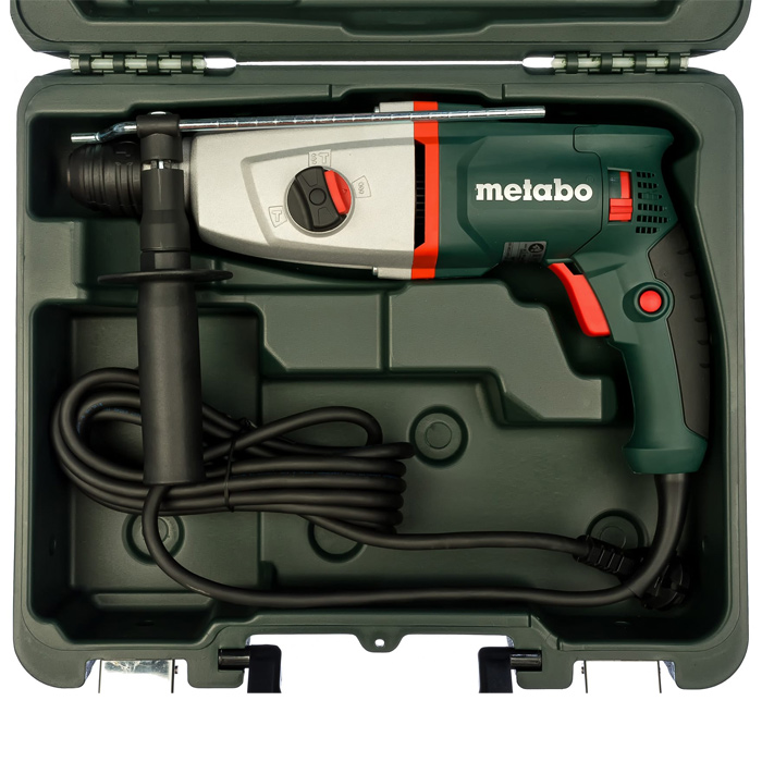 Перфоратор KHE 2644 (METABO) /800Вт, 2,8Дж, SDS-plus, 3режима, 5400уд./мин.; 0-1150об./мин.; d 26мм, 2,9кг, кейс/ — фото 2