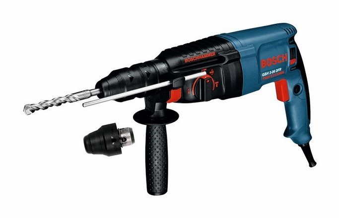 Перфоратор GBH 2-26 DFR (BOSCH)/ 800W/ 900об/мин/ SDS-plus/ 3,0Дж/ 2,9кг./ кейс — фото 1