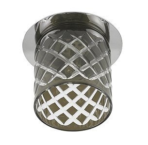 Светильник точечный G9 DK54 CH/TEA (ЭРА) /декор стекл.стакан 