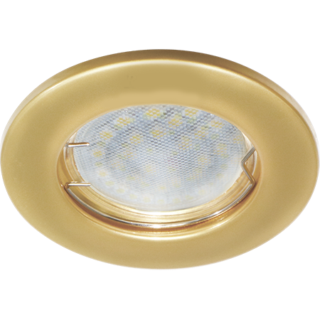 Светильник точечный MR16 GU5.3 DL90 30х80мм (ECOLA Light) /круг перл.зол. арт. FN1611EFY/