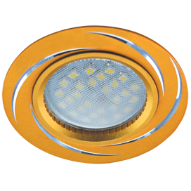 Светильник точечный MR16 GU5.3 DL3181 23х78мм (ECOLA) /зол./алюм арт. FG1607EFF/