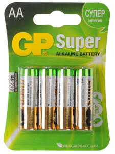 Батарейка LR06 GP АА 3+1 (4 шт) SuperAlkalinel (цена за упаковку) — фото 1