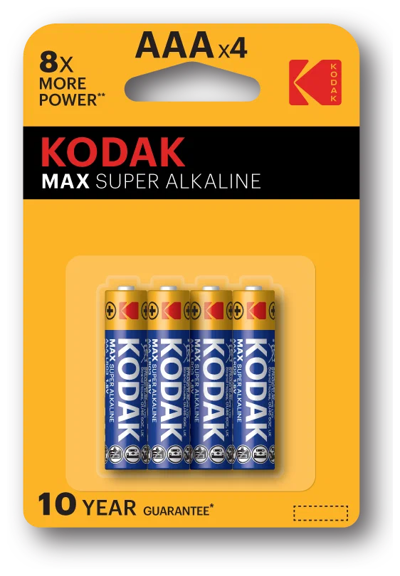 Батарейка Kodak MAX LR03 Alkaline 1-079 (уп.4шт) — фото 1