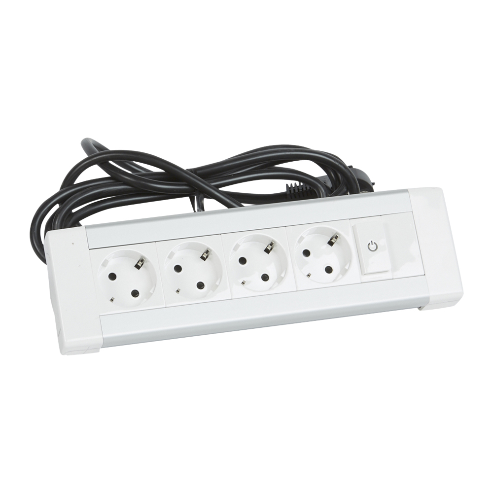Блок комбинированный настольный 4х2К+3+1 з/конт (Legrand) /белый. арт. 653560/