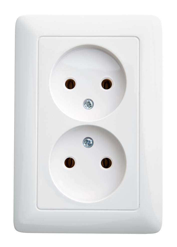 Розетка 2-мест. СУ IP20 Хит (Schneider Electric) /16А белая арт. RS16-235-B/ — фото 1