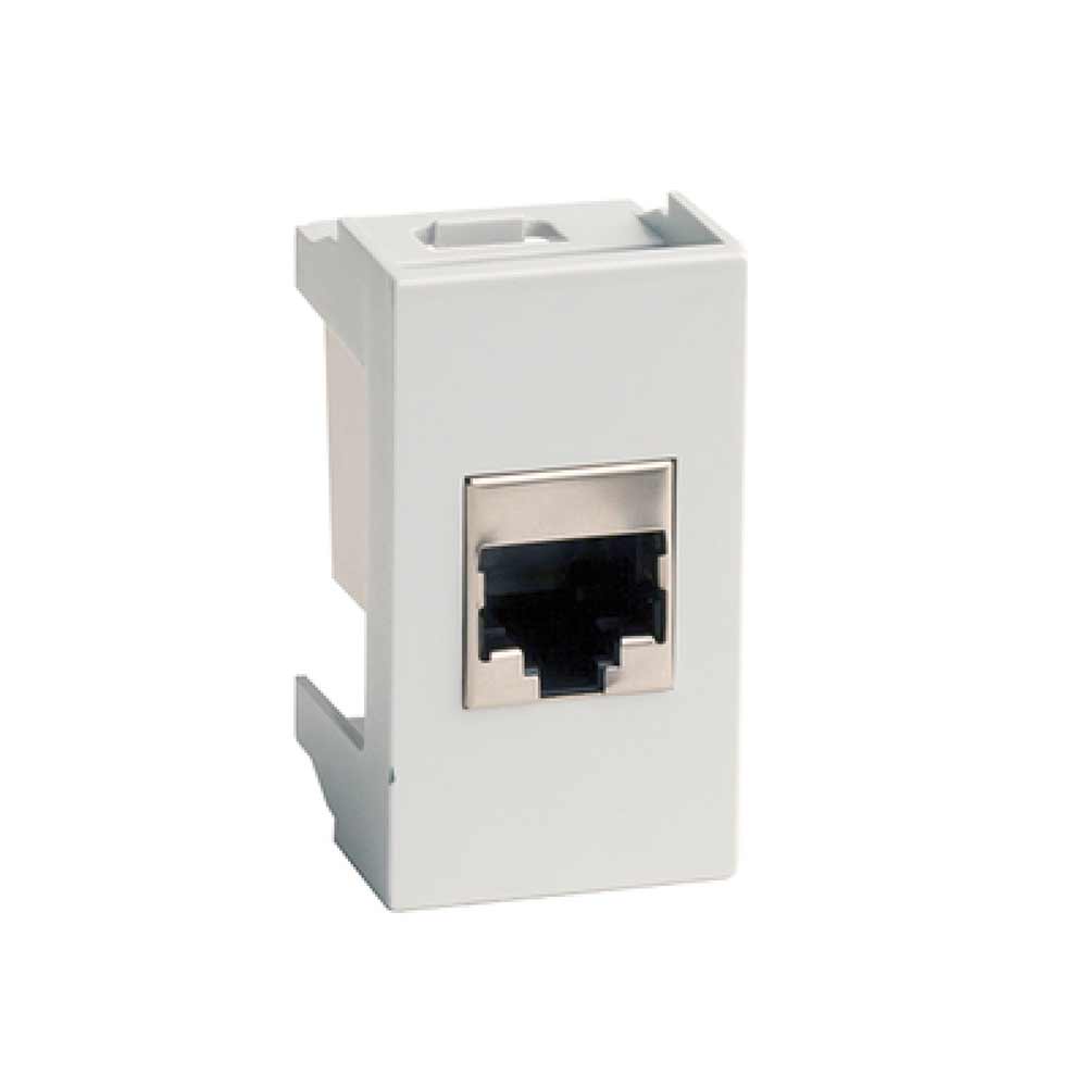 Розетка комп. 1-м RJ45 IP20 VIVA (DKC) /кабель-канал 1мод. Cat 5Е белый арт. 45037/ — фото 1
