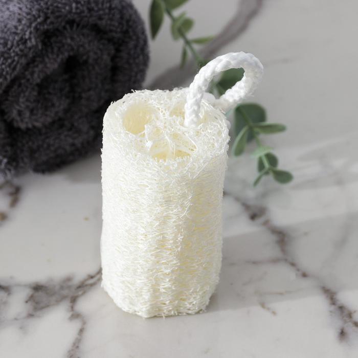 Мочалка для тела натуральная Доляна «Банька», 5×5×8 см — фото 1