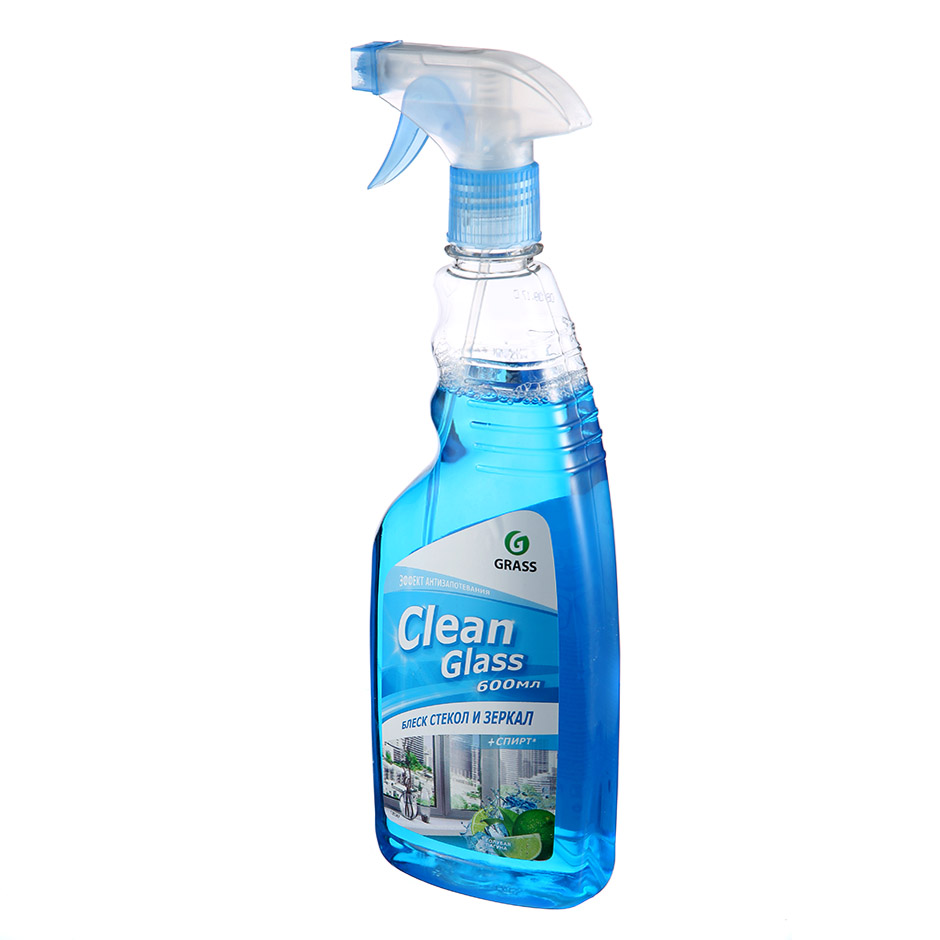 Средство для стекол Clean Glass голубая лагуна 0,6кг (GRASS) — фото 1