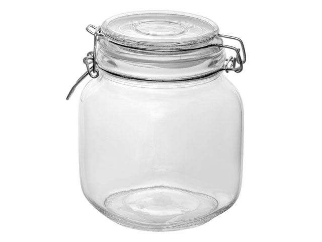 Банка для сыпучих продуктов 750мл WECKER (PERFECTO LINEA) /с бугельным замком/ — фото 1