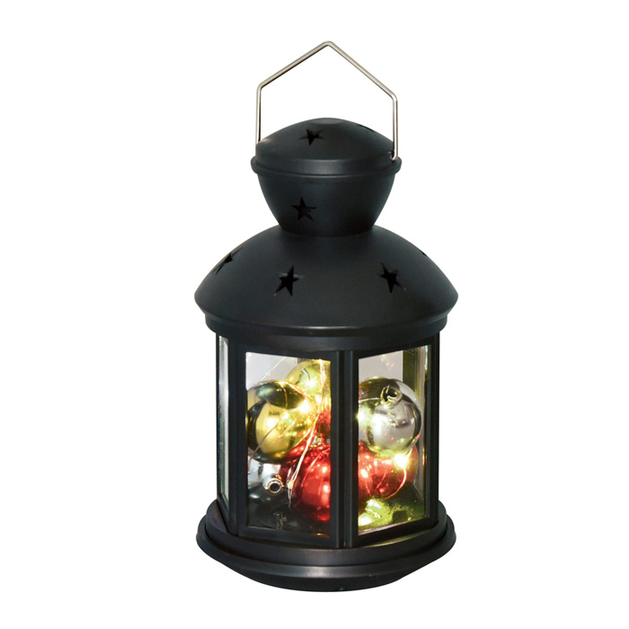 Фонарь с свд гирляндой (UNIEL) /12LED арт.ULD-L1220-010/DTB/RGB BLACK/ — фото 1