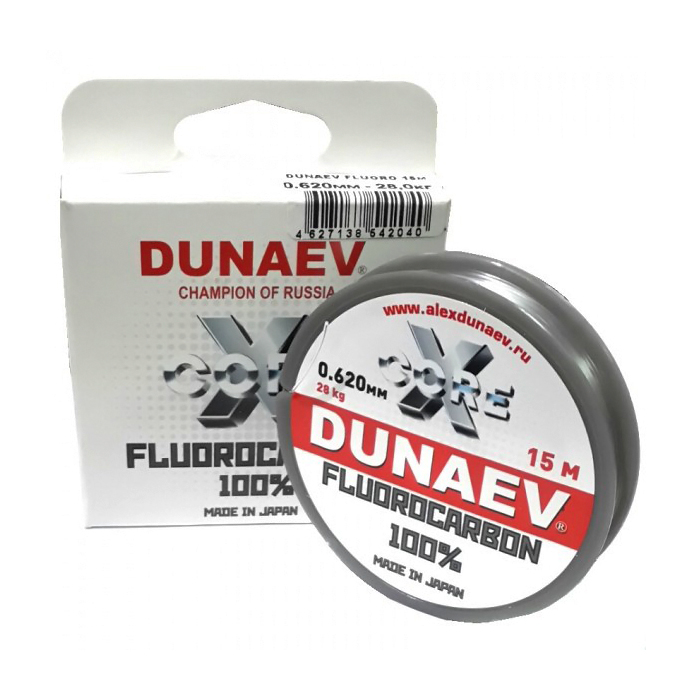 Леска Dunaev Fluorocarbon 0.235 мм 30м — фото 1