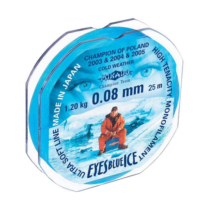 Леска Mikado EYES BLUE ICE 0,10мм (25м) — фото 1