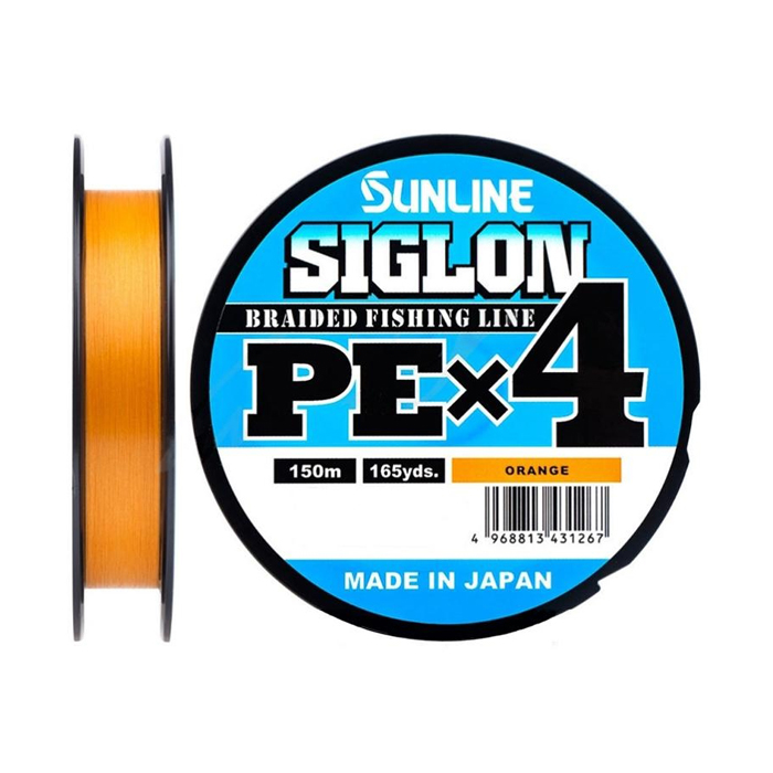 Леска плетеная SIGLON PEx4 150М (Orange)#1.7/30LB — фото 1