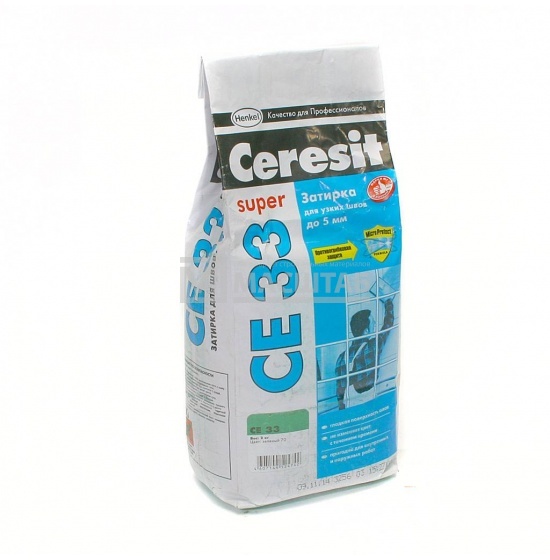 Затирка Сeresit СЕ 33 Супер 2кг зеленая