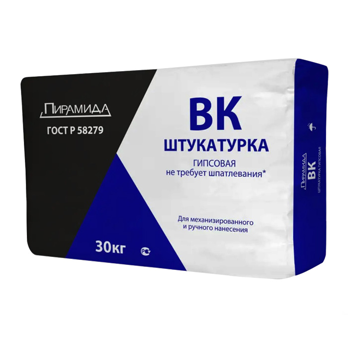 Штукатурка гипсовая ВК 30кг 45шт\под.