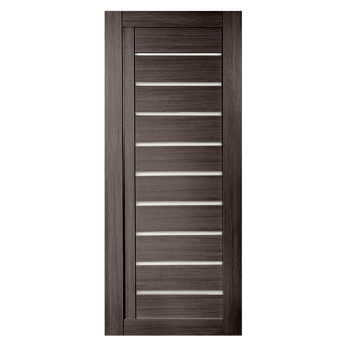 Дверь межкомнатная царговая ЭкоШпон мод 25 Серая — фото 1