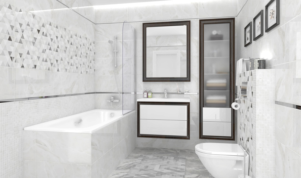 Керамическая плитка Plazma белый 30х60