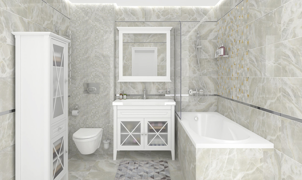 Керамическая плитка Plazma белый 30х60