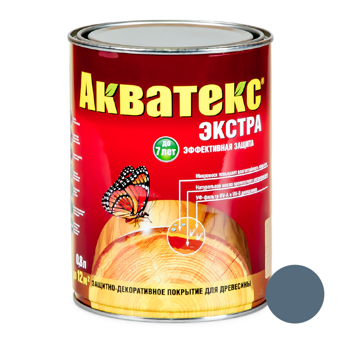 Покрытие текстурное АКВАТЕКС-экстра 0,8л утренний туман — фото 1