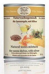 Смесь натуральных восков для полков в бане с серебром 0,9л №2010