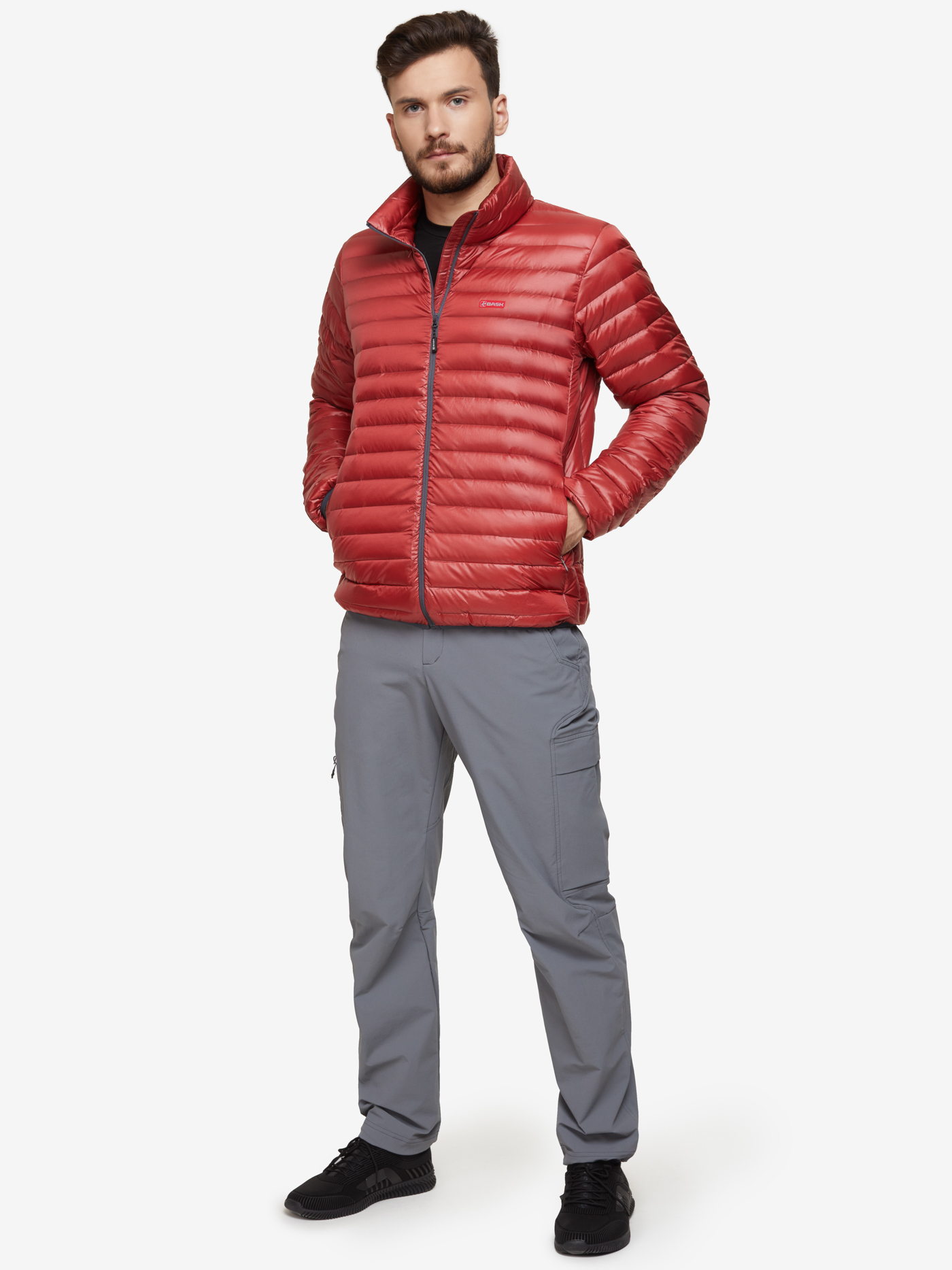 Куртка unisex зимняя пуховая CHAMONIX LIGT UJ красная (BASK) — фото 1