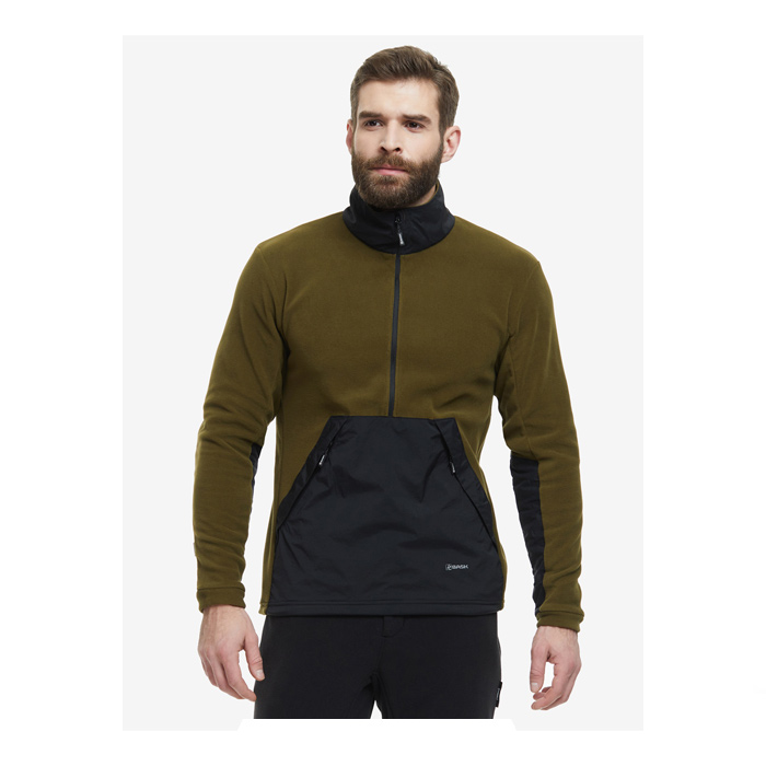 Толстовка мужская Polartec MICRO MJ хаки оливковый (BASK) — фото 2