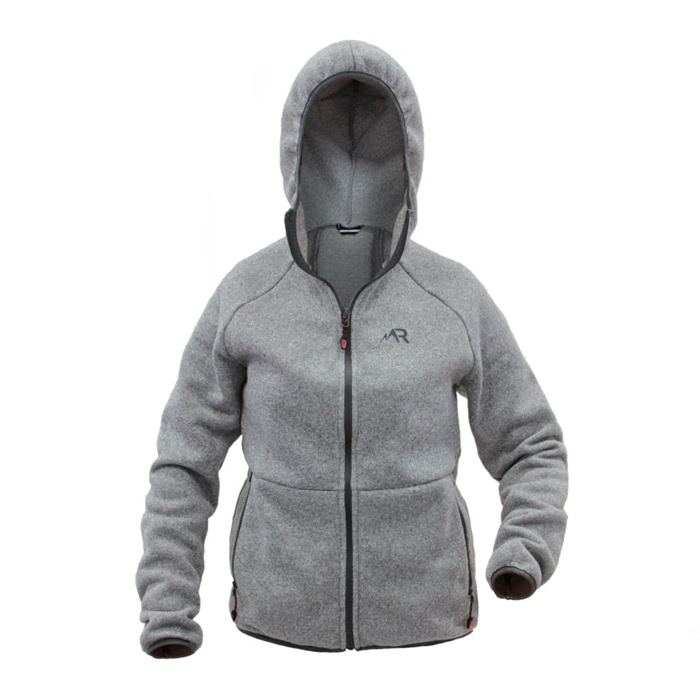 Толстовка женская флисовая СУРА серый меланж (ROSOMAHA) — фото 1