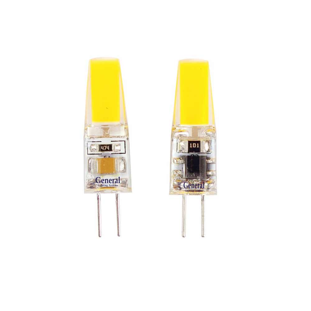Лампа свд G4 3Вт 4500K 250Lm (GENERAL) /12V силикон/ арт. 652700/ — фото 1