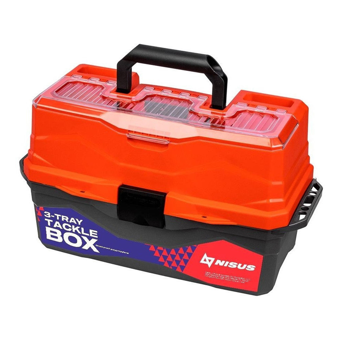 Ящик для снастей Tackle Box трехполочный NISUS красный — фото 1