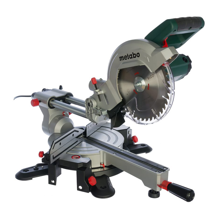 Пила торцовочная КGS 216 М (METABO) /1500Вт; 5000об/мин; диск 216 х 30мм; глубина распила 65мм, ширина распила 305мм; 13,5кг, с протяжкой/ — фото 1