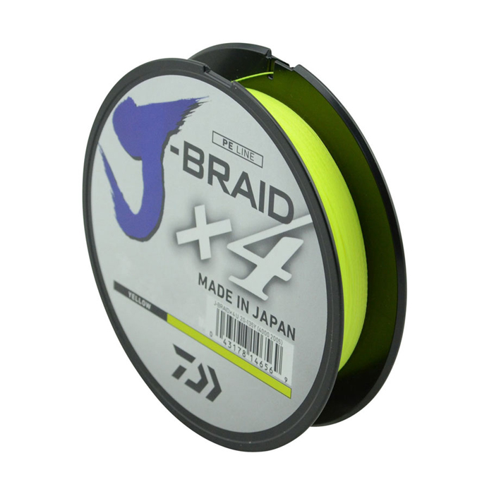 Шнур Daiwa J-Braid X4 Yellow 0.33мм 135м — фото 1
