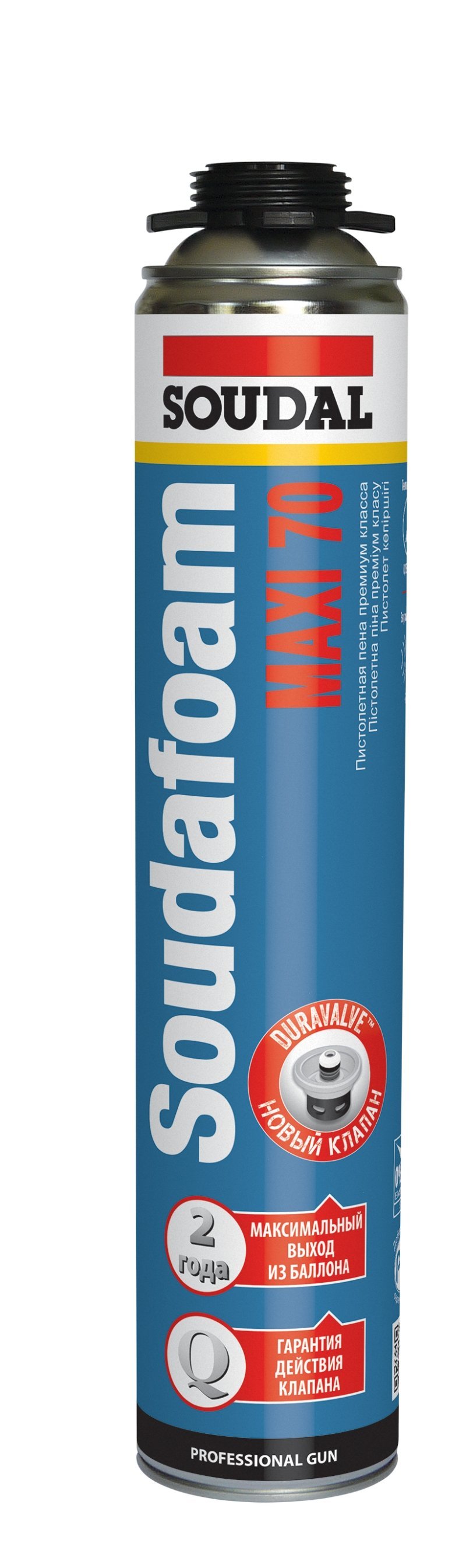 Пена монтажная SOUDAL МАХI 870мл — фото 1
