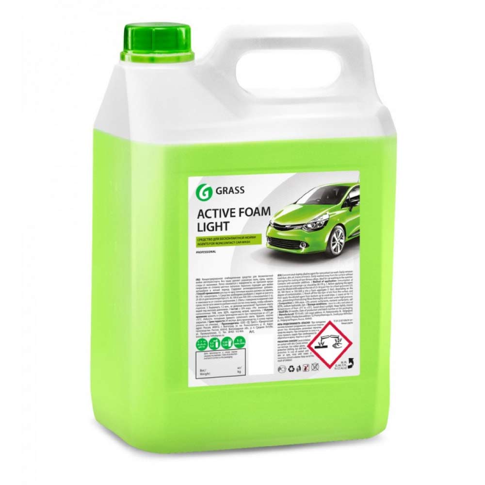 Автошампунь 5,0л Active Foam Light (GRASS) /для бесконтактной мойки-летняя/ — фото 1