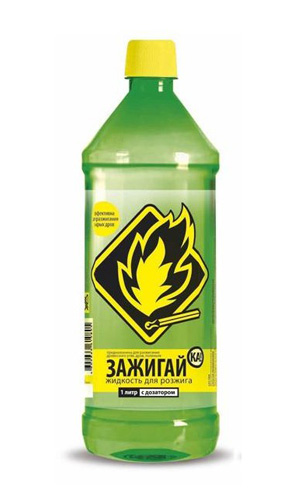 Жидкость для розжига 1л парафин Зажигайка — фото 1