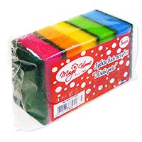 Губка для посуды 7,5х4,5х2,5см (MAGIC HOME) /уп. 5шт/ — фото 1