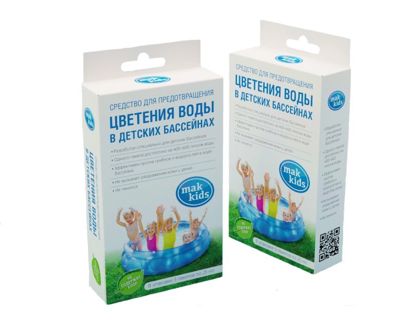Препарат многофункциональный для детских бассейнов МАК KIDS 25 гр на 400-600 литров воды /арт.10433/ — фото 1
