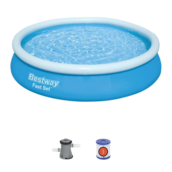 Бассейн 366х76см Fast Set фильтр-насос (BESTWAY) /арт.57274 — фото 1