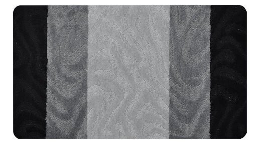 Коврик BANYOLIN SILVER из 2 шт. 60х100см/50х60см 11мм (черный) — фото 1