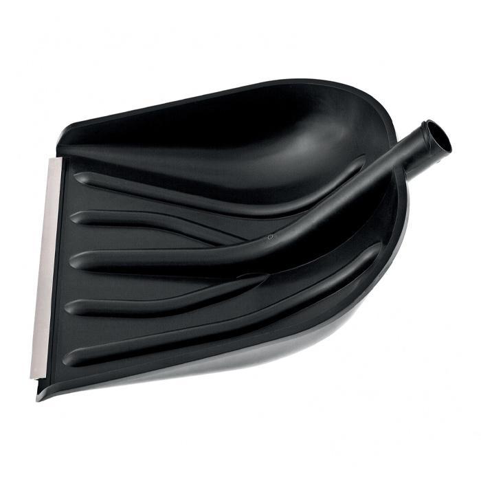 Лопата снеговая пластмас. 410х405мм (СИБРТЕХ) /-30°C планка арт. 614875/ — фото 1