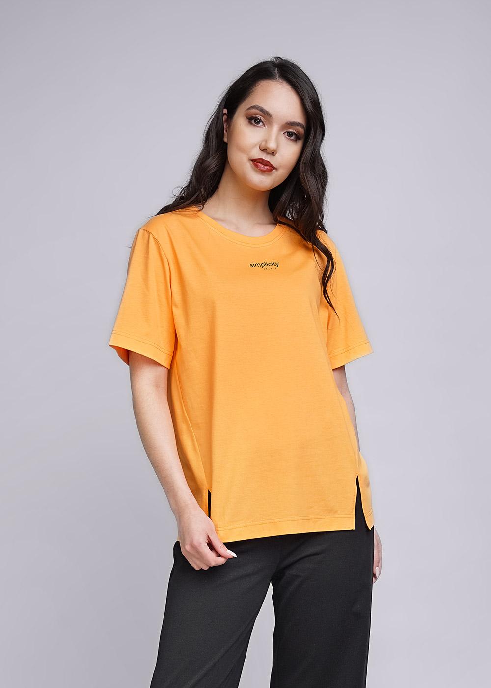Футболка женская LF23-1067/6 светло-оранжевая (CLEVER WEAR) — фото 1