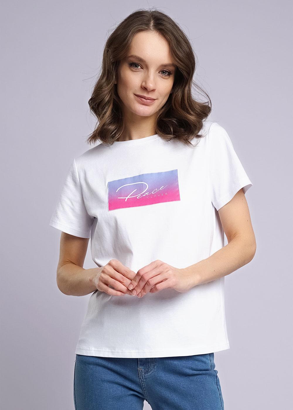 Футболка женская 236063кк белая (CLEVER WEAR) — фото 1