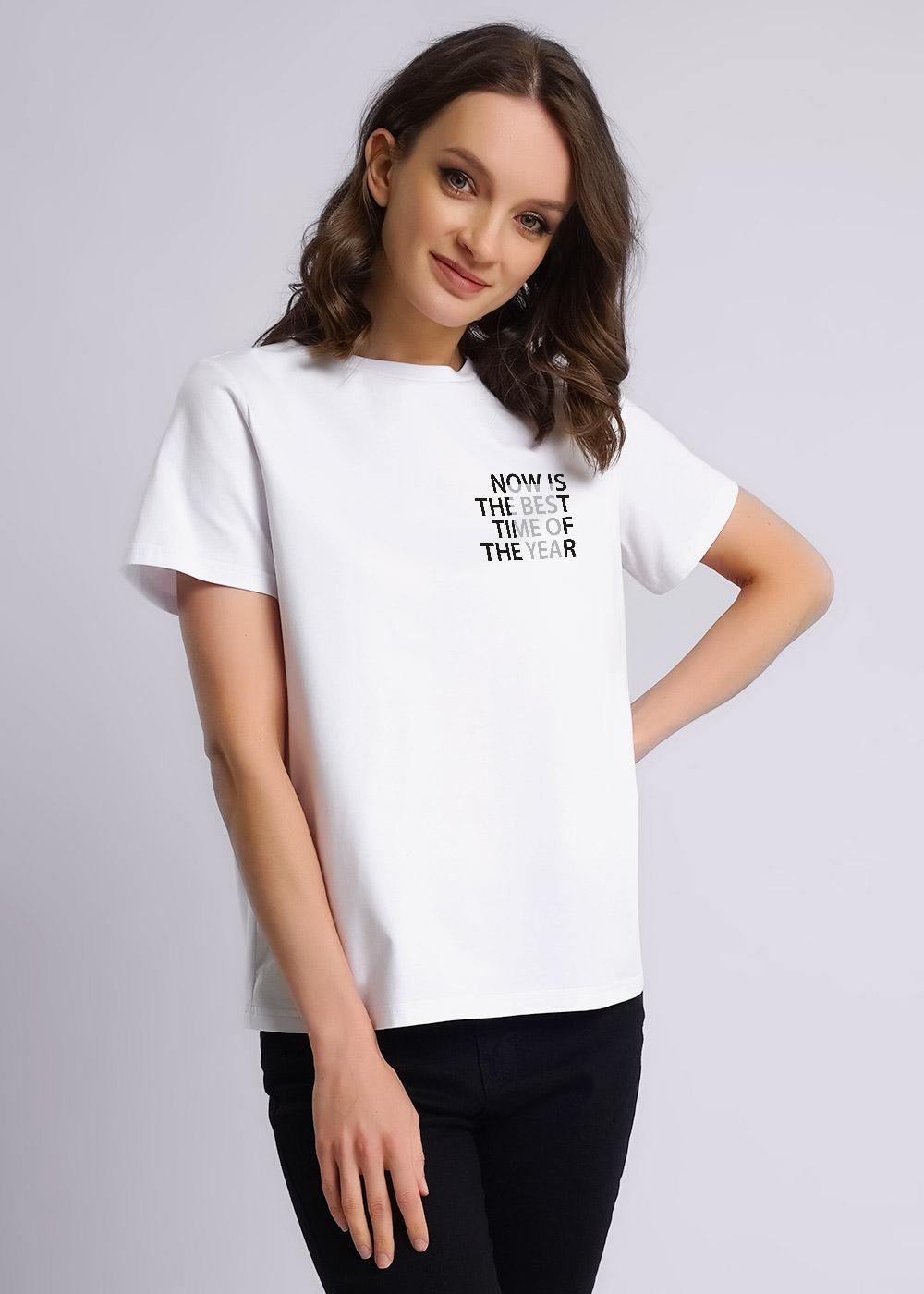 Футболка женская 236148кк молочный (CLEVER WEAR) — фото 1