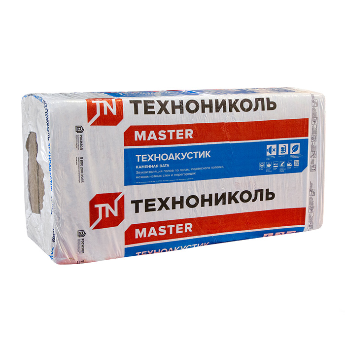 Минвата ТЕХНОАКУСТИК 42кг/м3 (50х1200х600) (5,76м2, 0,288м3)